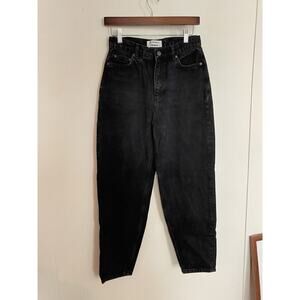 Reformation Baggy Barrel Leg Jeans in Black Seattle sz 25